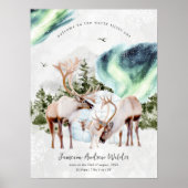 Welkom in de wereld | Woodland Aurora Nursery Poster (Voorkant)