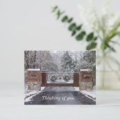 Welkom in de winter briefkaart (Staand voorkant)