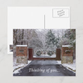 Welkom in de winter briefkaart (Voorkant / Achterkant)