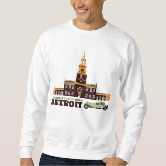 Welkom in Detroit. Michigan - Colour Logo Trui