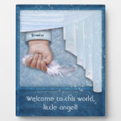 Welkom in deze wereld, kleine Angel Boy Fotoplaat (Voorkant)