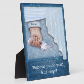 Welkom in deze wereld, kleine Angel Boy Fotoplaat (Zijkant)