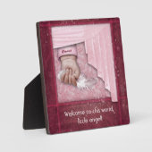 Welkom in deze wereld, Little Angel (aanpasbaar) Fotoplaat (Voorkant)