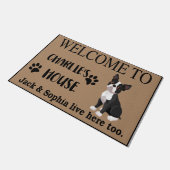  Welkom in Dogs House Doormat, grappige offertes Deurmat (Schuin)