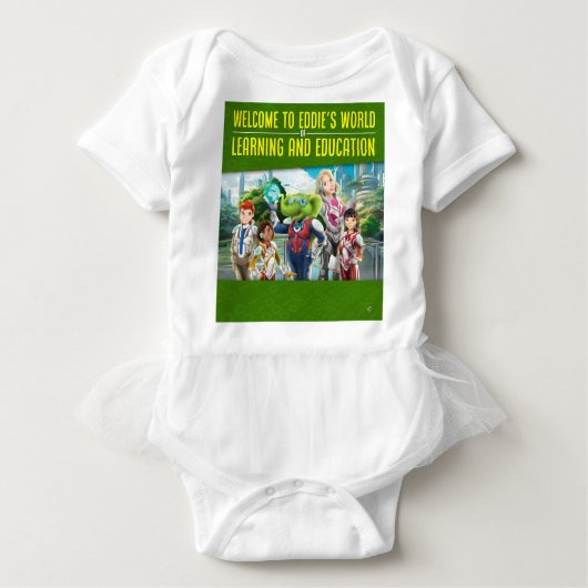 Welkom in Eddie's wereld van leren en onderwijs T-shirt (Voorkant)
