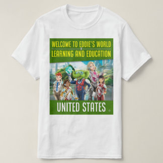Welkom in Eddie's wereld van leren en onderwijs T-shirt