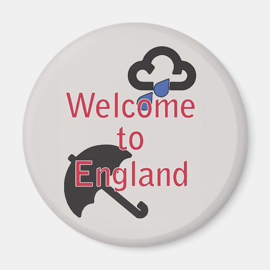 Welkom in Engeland! Magneet (Voorkant)