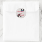 Welkom in Engeland! Ronde Sticker (Tas)