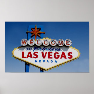 Welkom in Fabulous Las Vegas - beroemd teken Poster