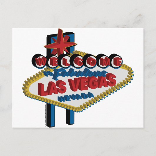 Welkom in Fabulous Las Vegas Briefkaart (Voorkant)