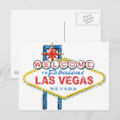 Welkom in Fabulous Las Vegas Briefkaart (Voorkant / Achterkant)
