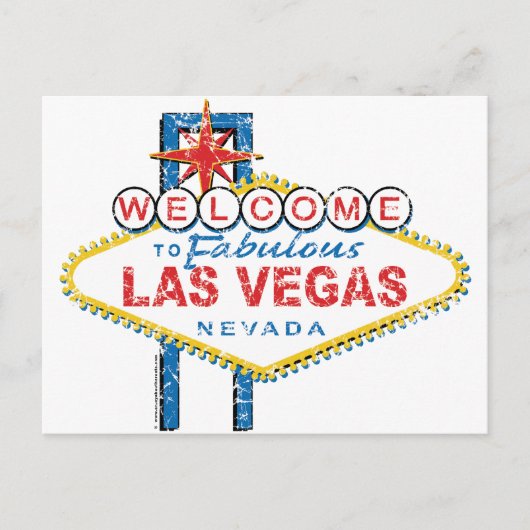 Welkom in Fabulous Las Vegas Briefkaart (Voorkant)
