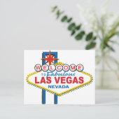 Welkom in Fabulous Las Vegas Briefkaart (Staand voorkant)