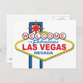 Welkom in Fabulous Las Vegas Briefkaart (Voorkant / Achterkant)