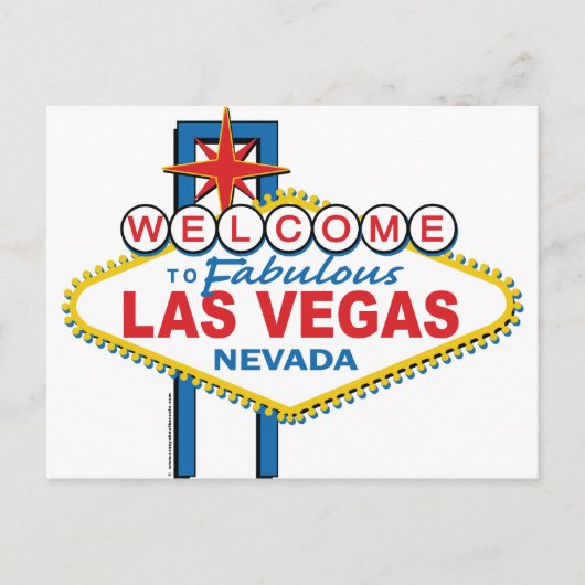 Welkom in Fabulous Las Vegas Briefkaart (Voorkant)