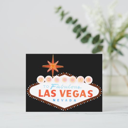 Welkom in Fabulous Las Vegas Briefkaart (Staand voorkant)