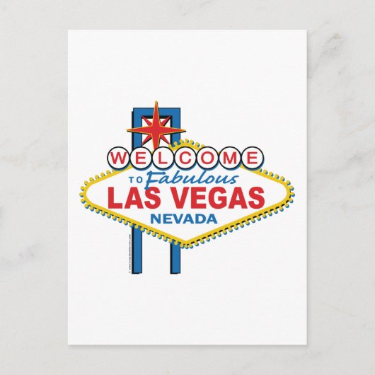 Welkom in Fabulous Las Vegas Briefkaart (Voorkant)