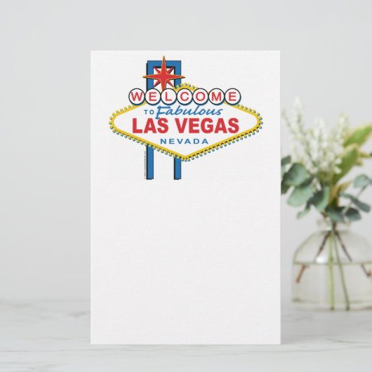 Welkom in Fabulous Las Vegas Briefpapier (Staand voorkant)