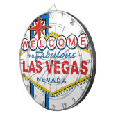 Welkom in Fabulous Las Vegas Dartbord (Voorkant Rechts)