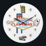 Welkom in Fabulous Las Vegas Grote Klok<br><div class="desc">Las Vegas Clock Design</div>