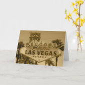 Welkom in Fabulous Las Vegas Kaart (Gele Bloem)