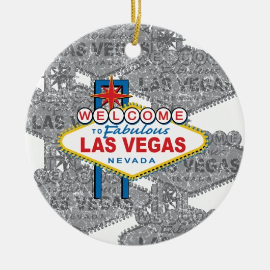 Welkom in Fabulous Las Vegas Keramisch Ornament (Voorkant)