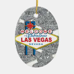 Welkom in Fabulous Las Vegas Keramisch Ornament