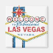 Welkom in Fabulous Las Vegas Magneet (Voorkant)