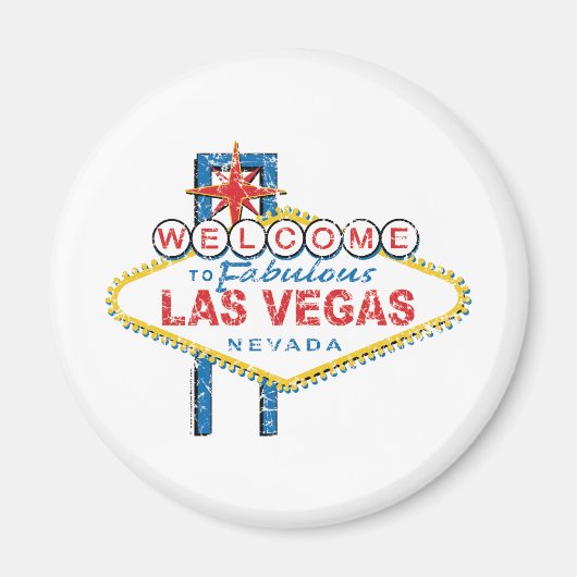 Welkom in Fabulous Las Vegas Magneet (Voorkant)