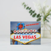 Welkom in Fabulous Las Vegas Nevada Briefkaart (Staand voorkant)