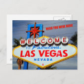 Welkom in Fabulous Las Vegas Nevada Briefkaart (Voorkant / Achterkant)