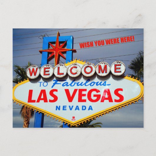 Welkom in Fabulous Las Vegas Nevada Briefkaart (Voorkant)