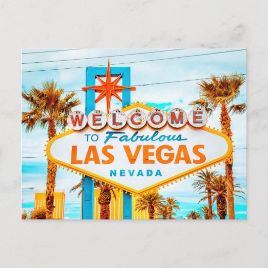 Welkom in Fabulous Las Vegas, Nevada Briefkaart (Voorkant)