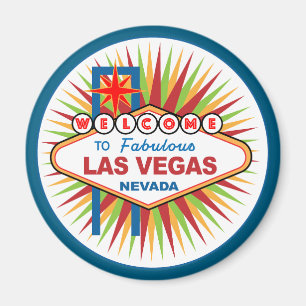 Welkom in Fabulous Las Vegas Nevada Magneet