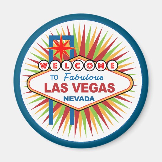 Welkom in Fabulous Las Vegas Nevada Magneet (Voorkant)