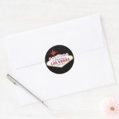 Welkom in Fabulous Las Vegas, Nevada Ronde Sticker (Envelop)