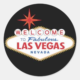 Welkom in Fabulous Las Vegas, Nevada Ronde Sticker