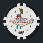 Welkom in Fabulous Las Vegas Poker Chips<br><div class="desc">cool Las Vegas welkomstontwerp</div>
