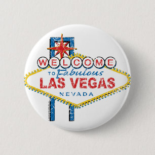 Welkom in Fabulous Las Vegas Ronde Button 5,7 Cm