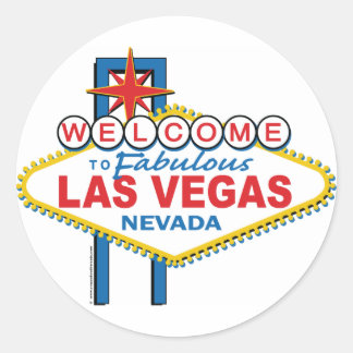 Welkom in Fabulous Las Vegas Ronde Sticker