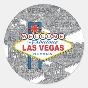 Welkom in Fabulous Las Vegas Ronde Sticker