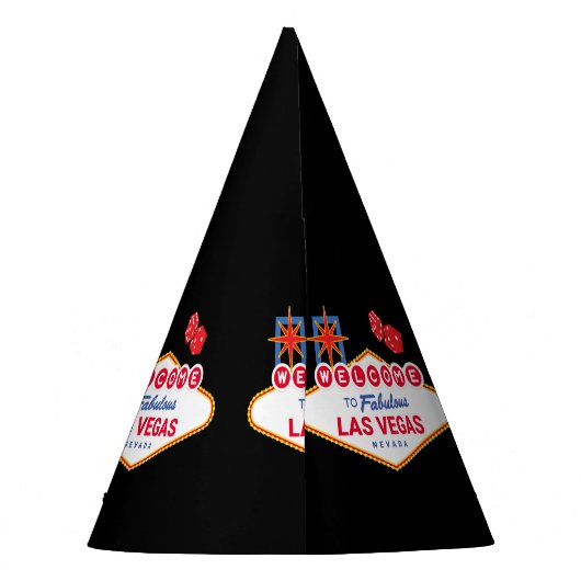 Welkom in Fabulous Las Vegas - Vegas reis Feesthoedjes (Achterkant)
