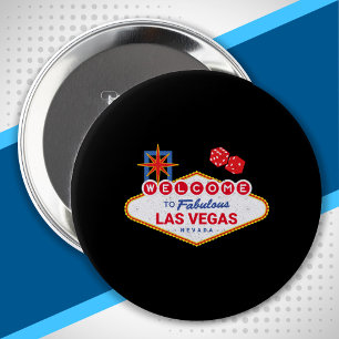Welkom in Fabulous Las Vegas - Vegas reis Ronde Button 4,0 Cm