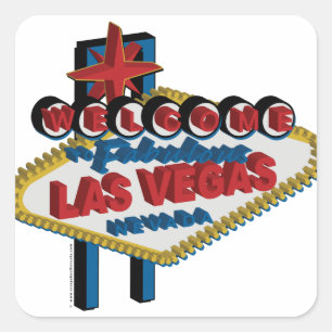 Welkom in Fabulous Las Vegas Vierkante Sticker