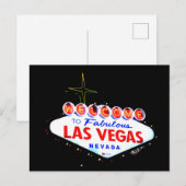 Welkom in Fabuous Las Vegas Nevada Sin City Briefkaart (Voorkant / Achterkant)