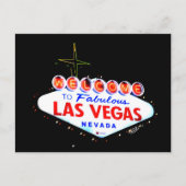 Welkom in Fabuous Las Vegas Nevada Sin City Briefkaart (Voorkant)