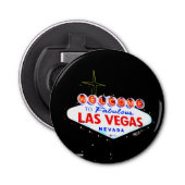 Welkom in Fabuous Las Vegas Nevada Sin City Button Flesopener (Voorkant)