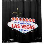 Welkom in Fabuous Las Vegas Nevada Sin City Douchegordijn (Voorkant)