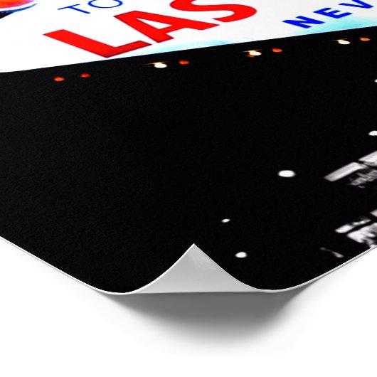 Welkom in Fabuous Las Vegas Nevada Sin City Poster (Hoek)