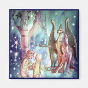 Welkom in Fairyland Square Magnet